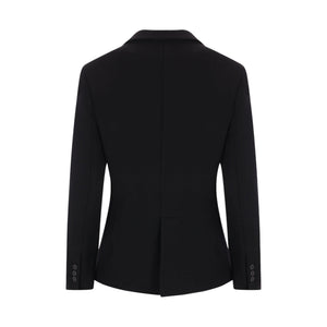 Stretch Double-Sided Wool Jacket-GIORGIO ARMANI-JOHN JULIA