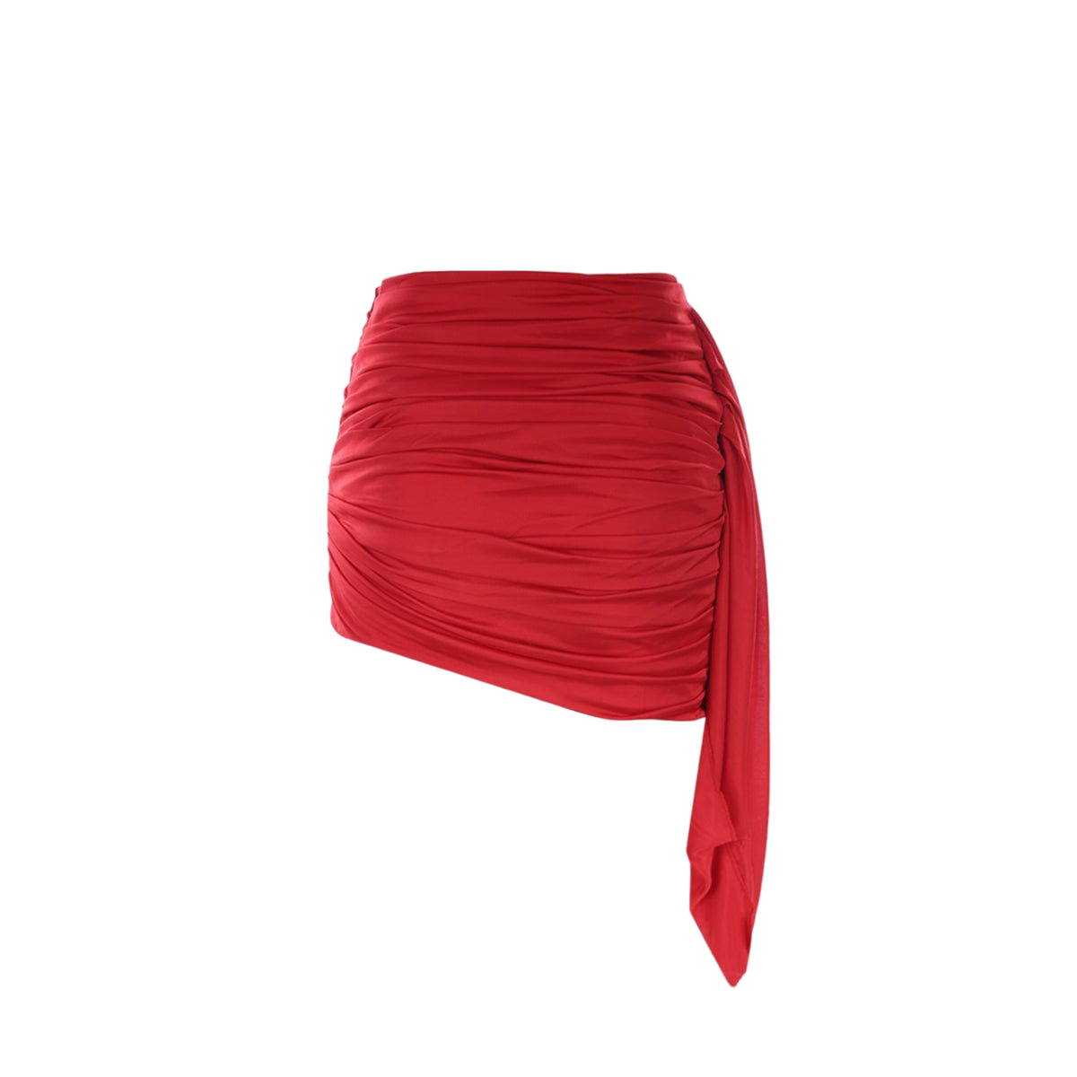 Stretch Jersey Draped Miniskirt-ANDREADAMO-JOHN JULIA