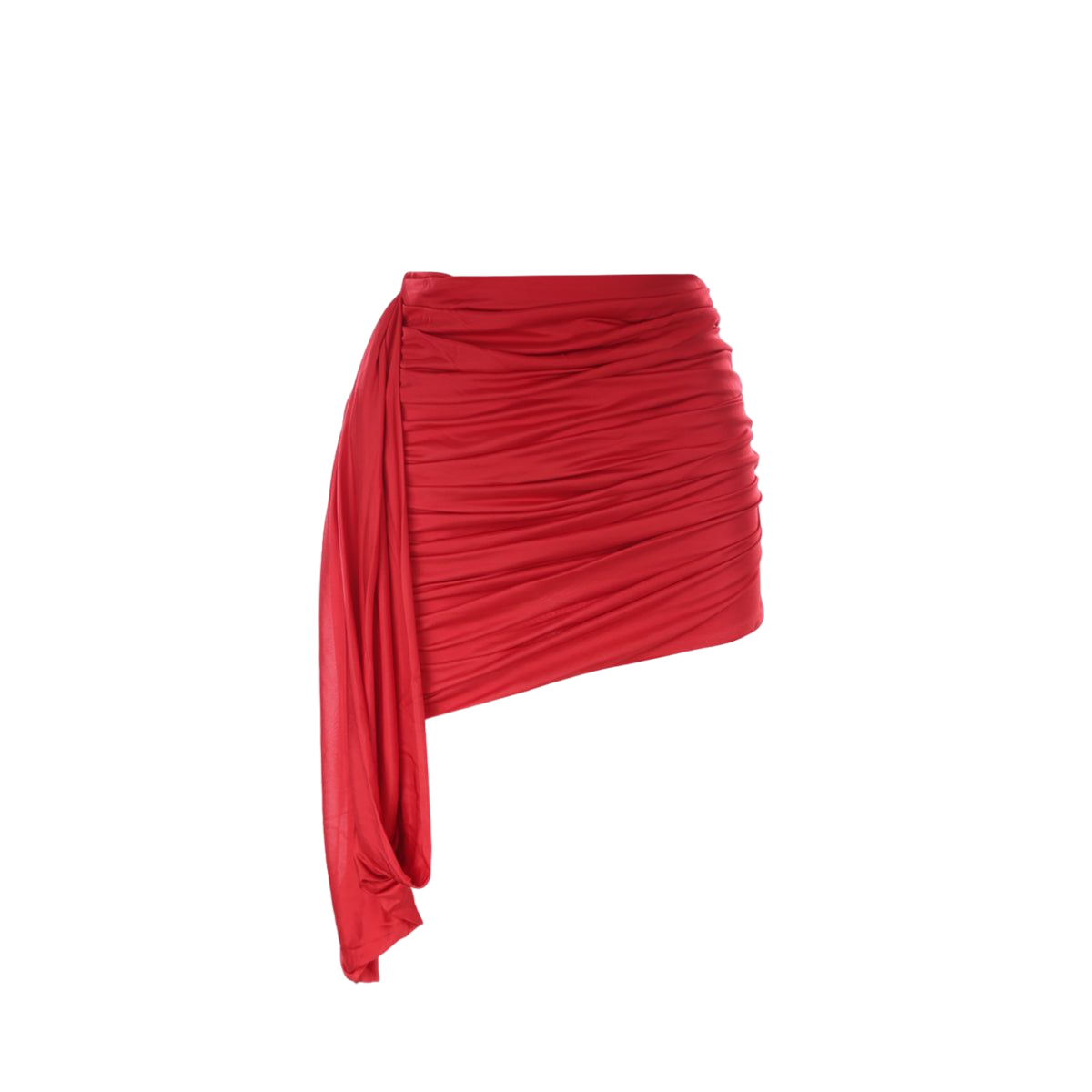 Stretch Jersey Draped Miniskirt-ANDREADAMO-JOHN JULIA