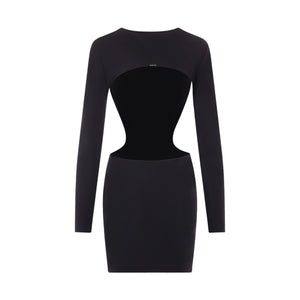 Stretch Jersey Fitted Minidress-BALENCIAGA-JOHN JULIA