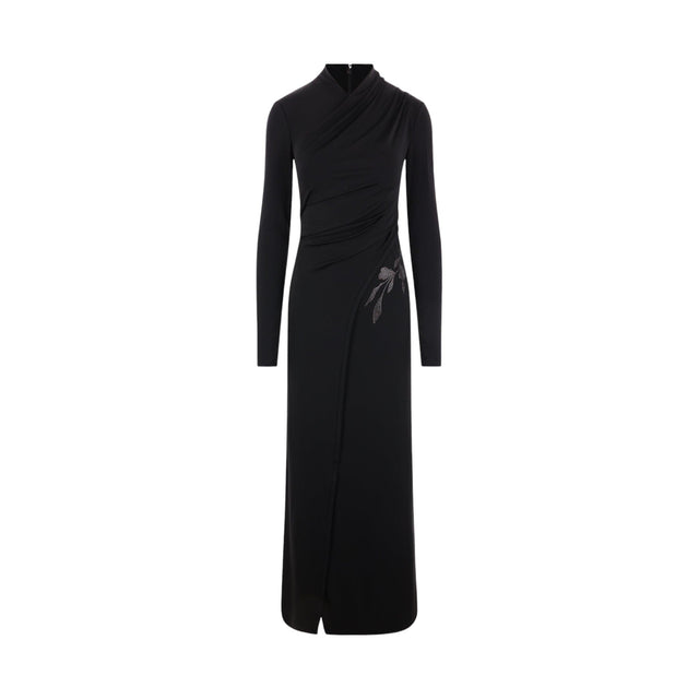 Stretch Jersey Long Dress-GIORGIO ARMANI-JOHN JULIA