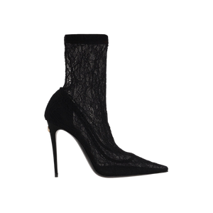 Stretch Lace Ankle Boots-DOLCE & GABBANA-JOHN JULIA