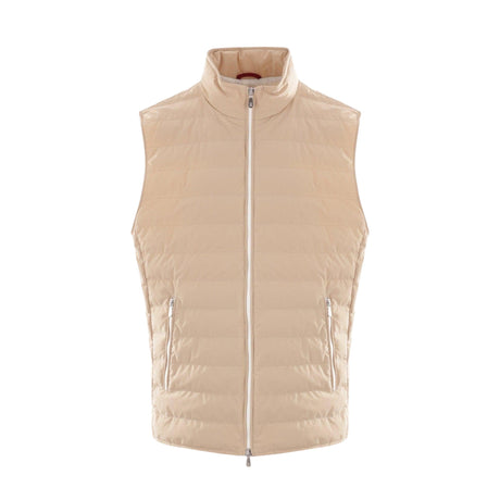 Stretch Nylon Sleeveless Down Jacket-BRUNELLO CUCINELLI-JOHN JULIA