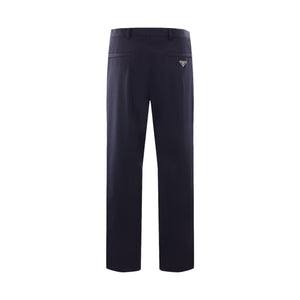 Stretch Technical Fabric Loose-fit Pants-PRADA-JOHN JULIA