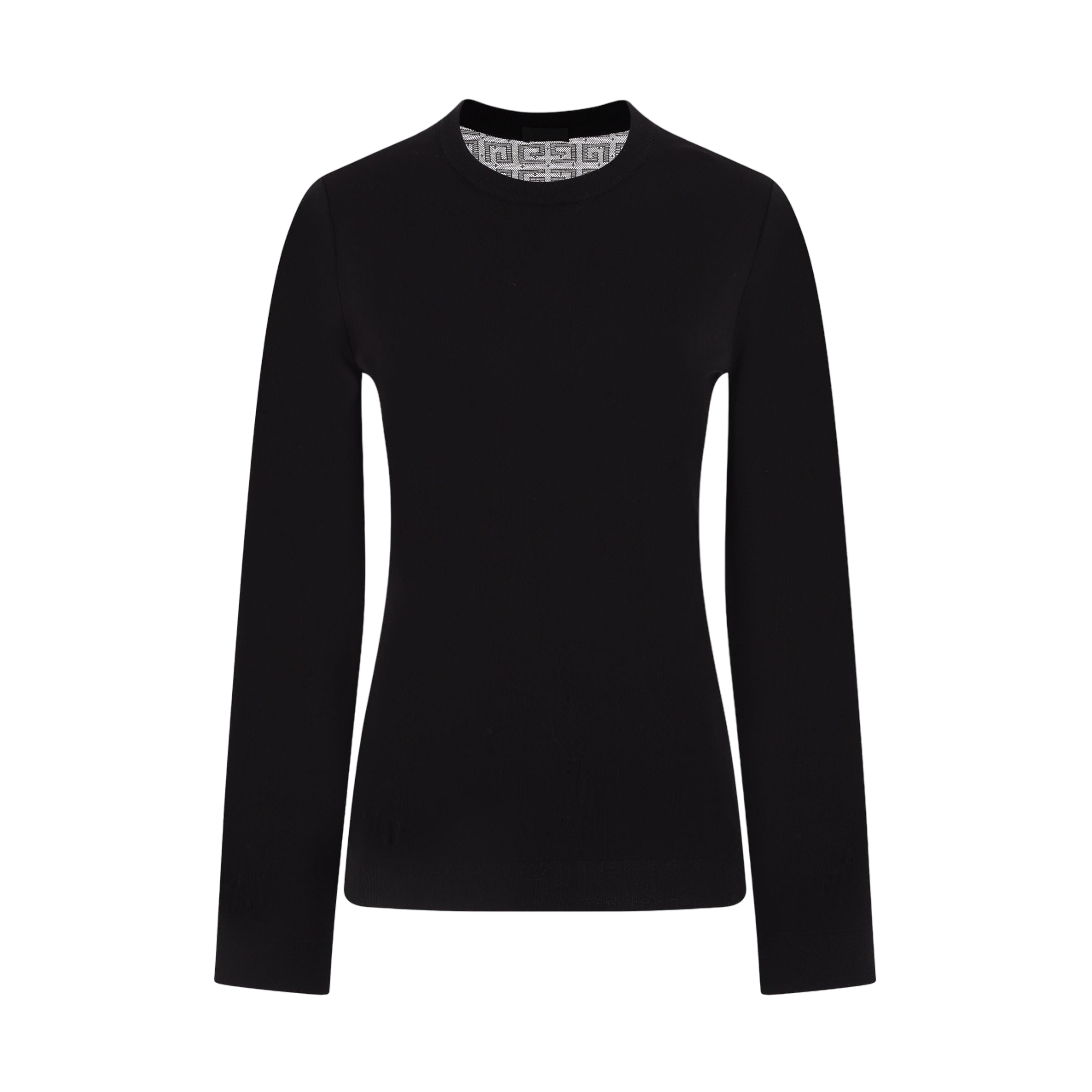 Stretch Viscose and Lace Sweater-GIVENCHY-JOHN JULIA