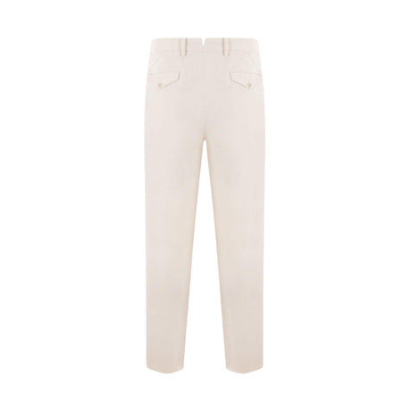 Stretch Washed Cotton Pants-CARUSO-JOHN JULIA