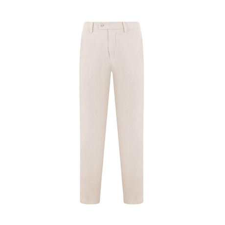 Stretch Washed Cotton Pants-CARUSO-JOHN JULIA