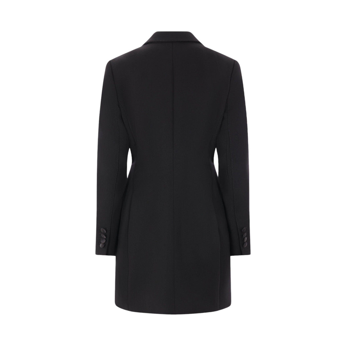 Stretch Wool Long Tuxedo Jacket-EDEN PARK-JOHN JULIA