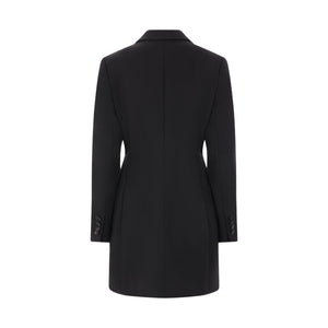 Stretch Wool Long Tuxedo Jacket-EDEN PARK-JOHN JULIA