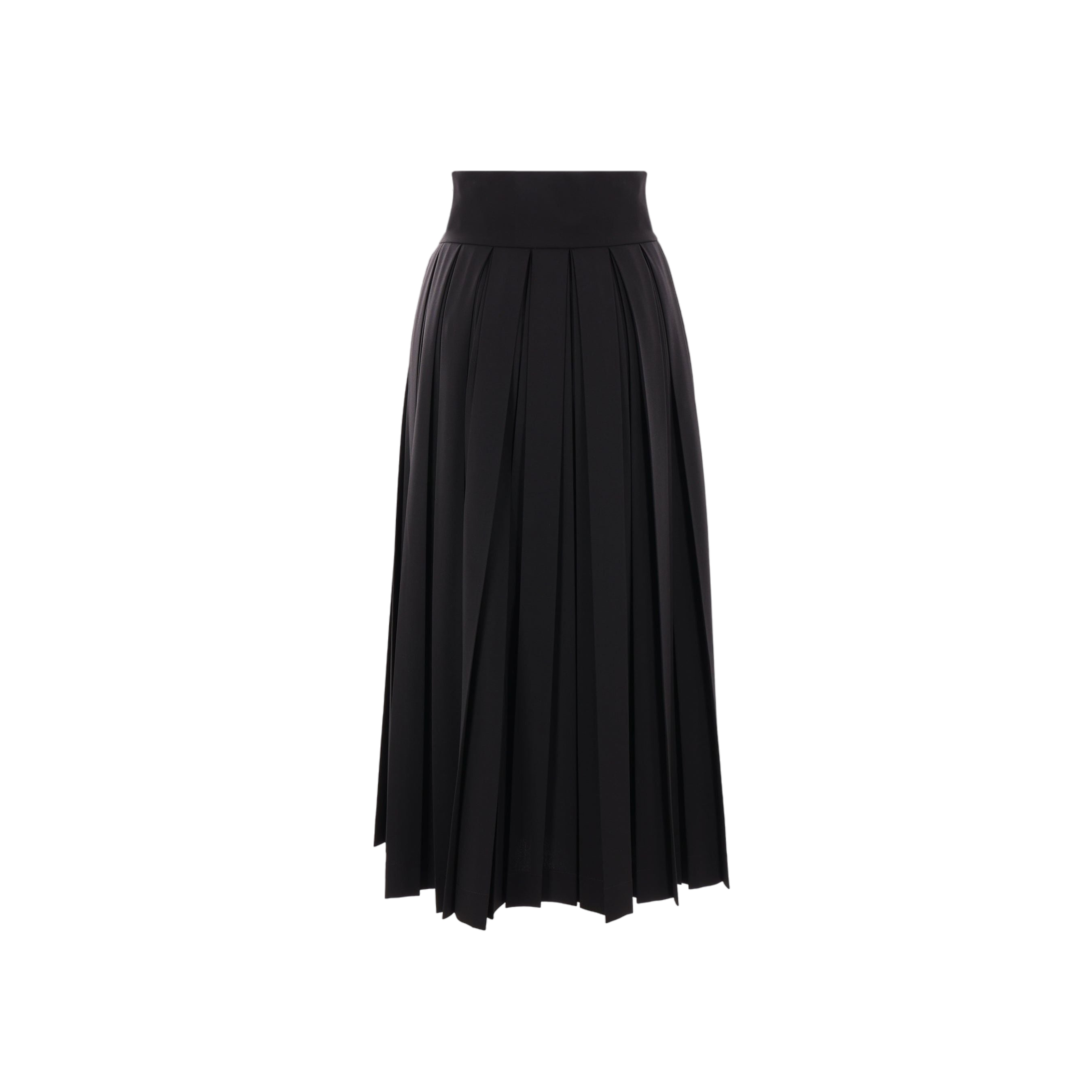 Stretch Wool Pleated Skirt-ERMANNO SCERVINO-JOHN JULIA