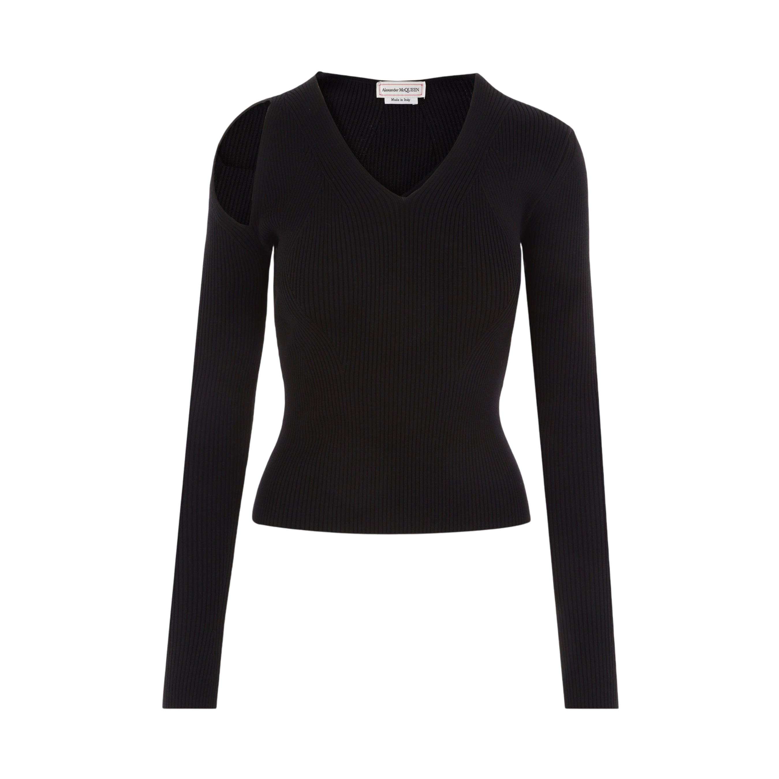 Stretch Wool Sweater-ALEXANDER MCQUEEN-JOHN JULIA