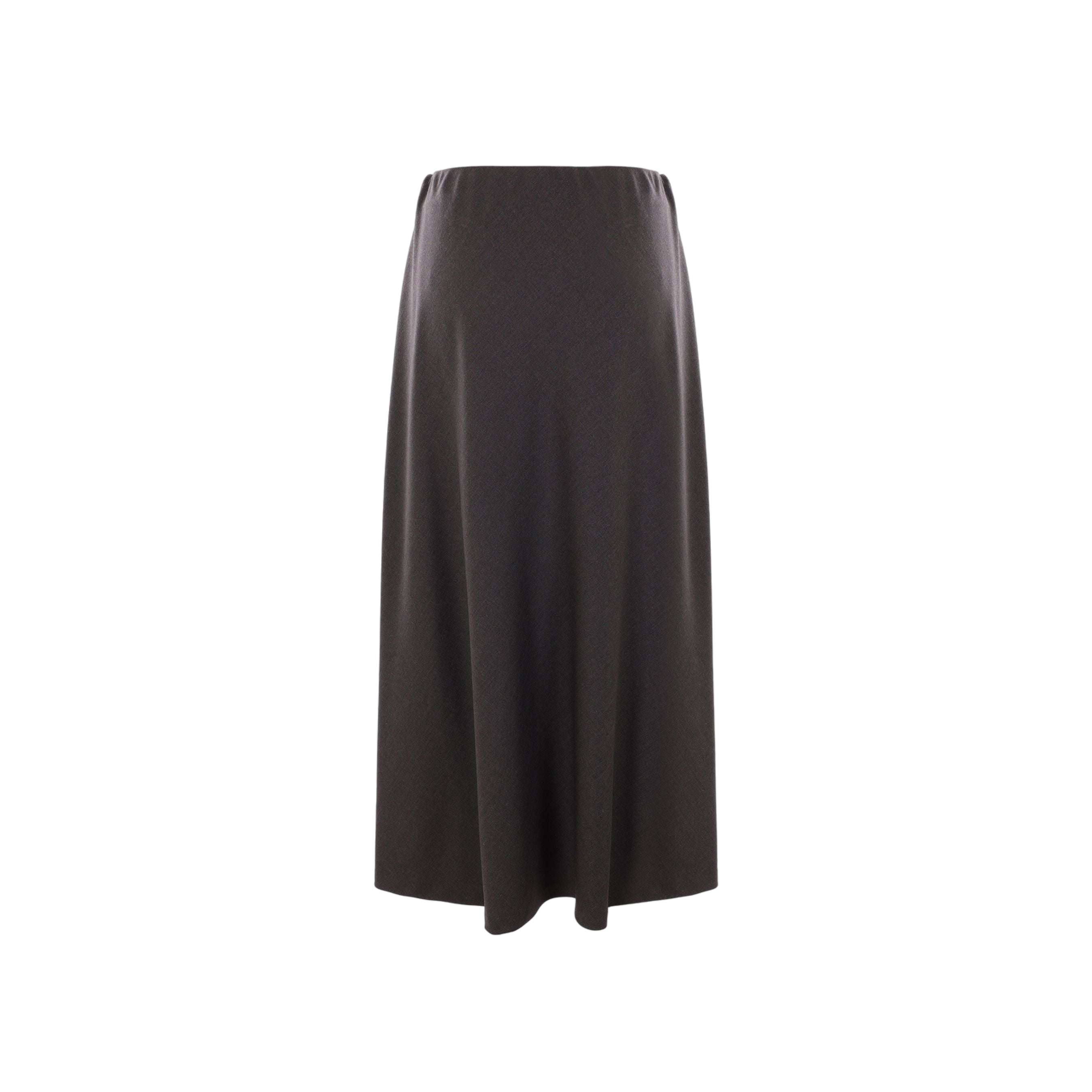 Stretch Wool Twill Skirt-BRUNELLO CUCINELLI-JOHN JULIA