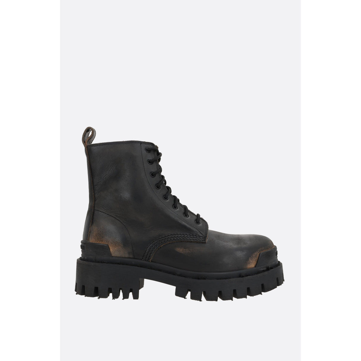 Strike Vintage Leather Combat Boots-BALENCIAGA-JOHN JULIA