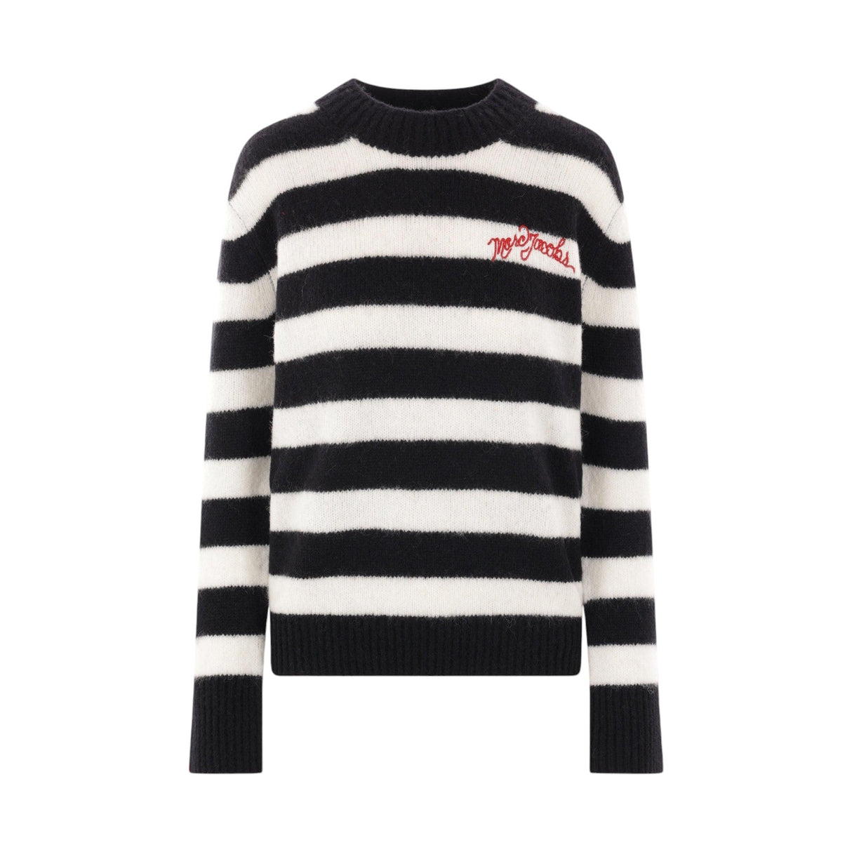 Striped Brushed Logo Sweater-MARC JACOBS-JOHN JULIA