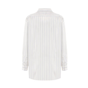 Striped Cupro Shirt-COMME DES GARCONS SHIRT FOREVER-JOHN JULIA