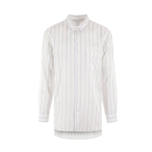 Striped Cupro Shirt-COMME DES GARÇONS SHIRT FOREVER-JOHN JULIA