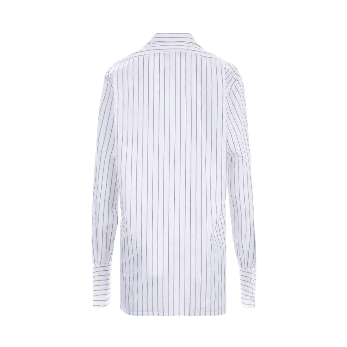 Striped Poplin Regular-fit Shirt-MAISON MARGIELA-JOHN JULIA