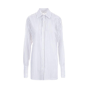 Striped Poplin Regular-fit Shirt-MAISON MARGIELA-JOHN JULIA