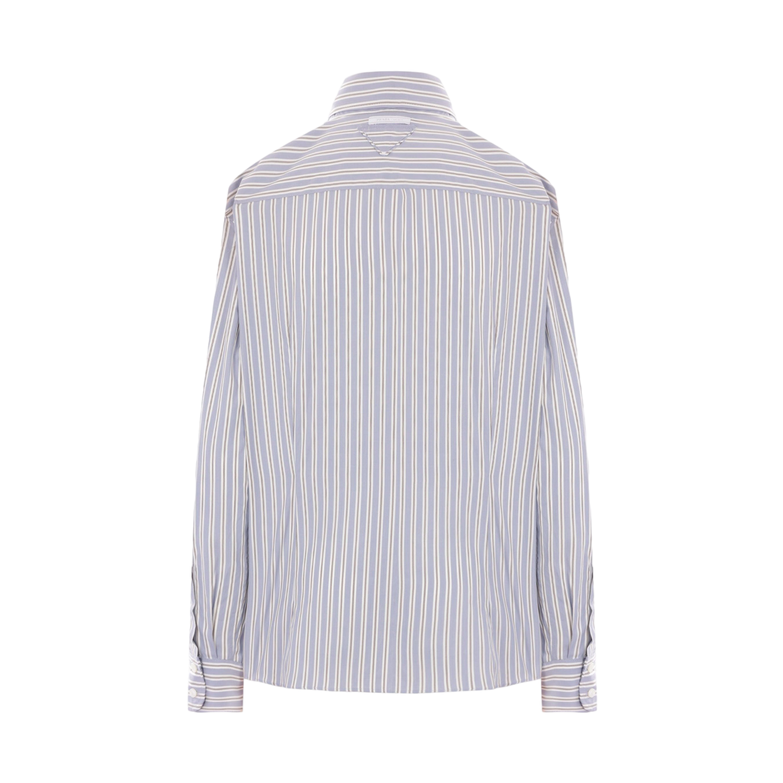 Striped Poplin Shirt-PRADA-JOHN JULIA