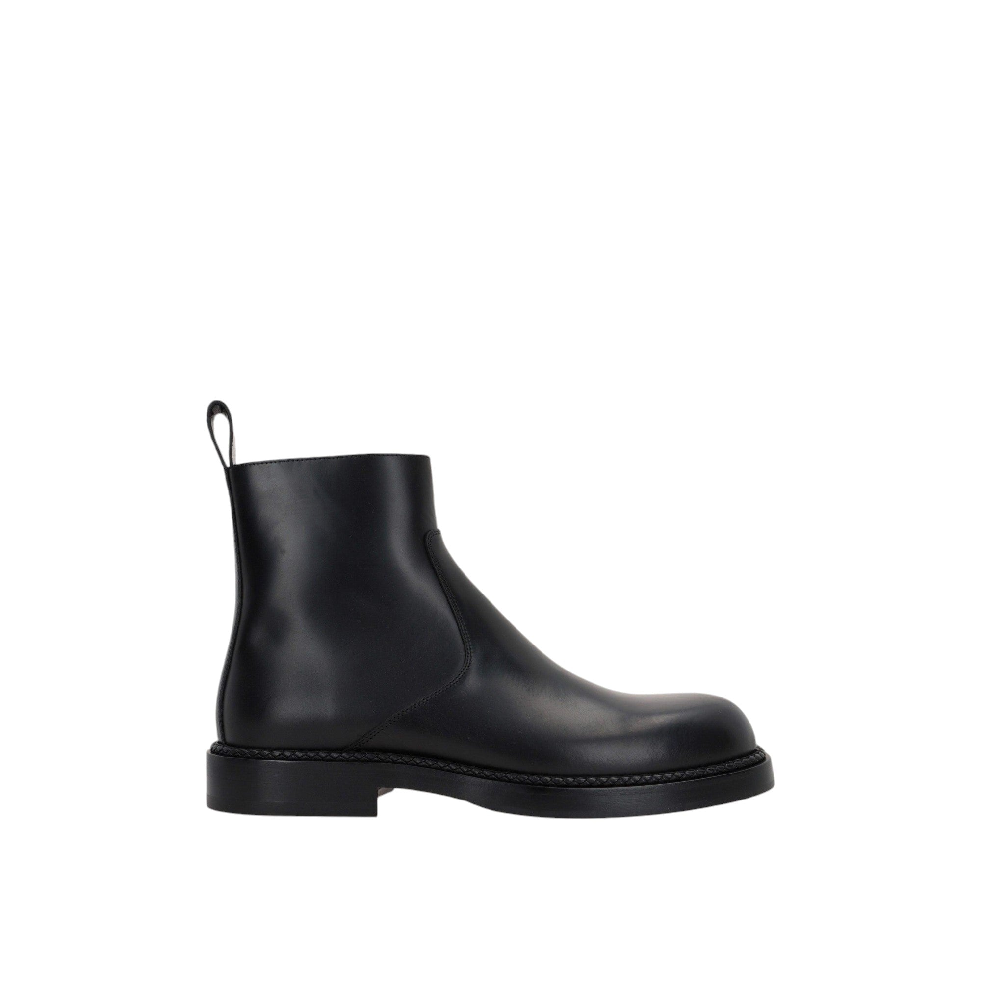 Strut Smooth Leather Ankle Boots-BOTTEGA VENETA-JOHN JULIA