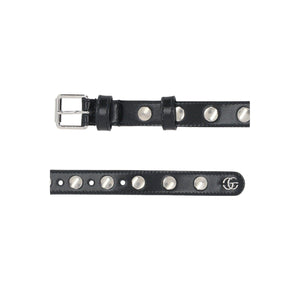 Studded Leather Belt-GUCCI-JOHN JULIA