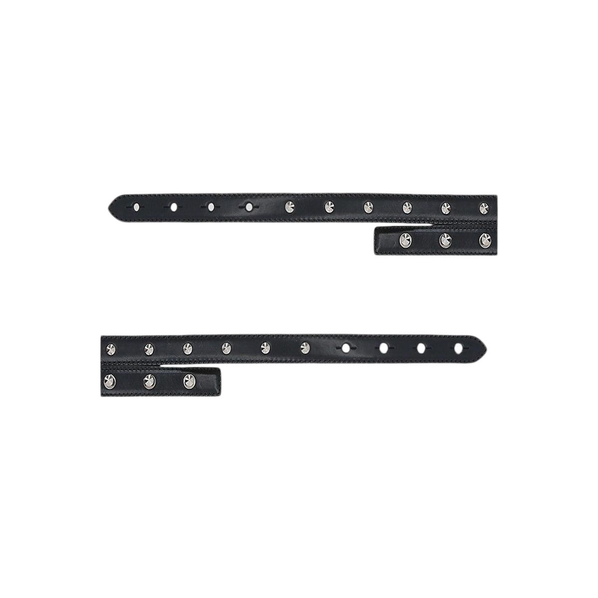 Studded Leather Double Belt-ALEXANDER MCQUEEN-JOHN JULIA