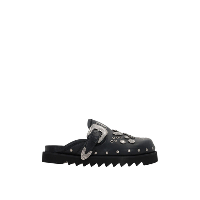 Studded Leather Mules-TOGA VIRILIS-JOHN JULIA