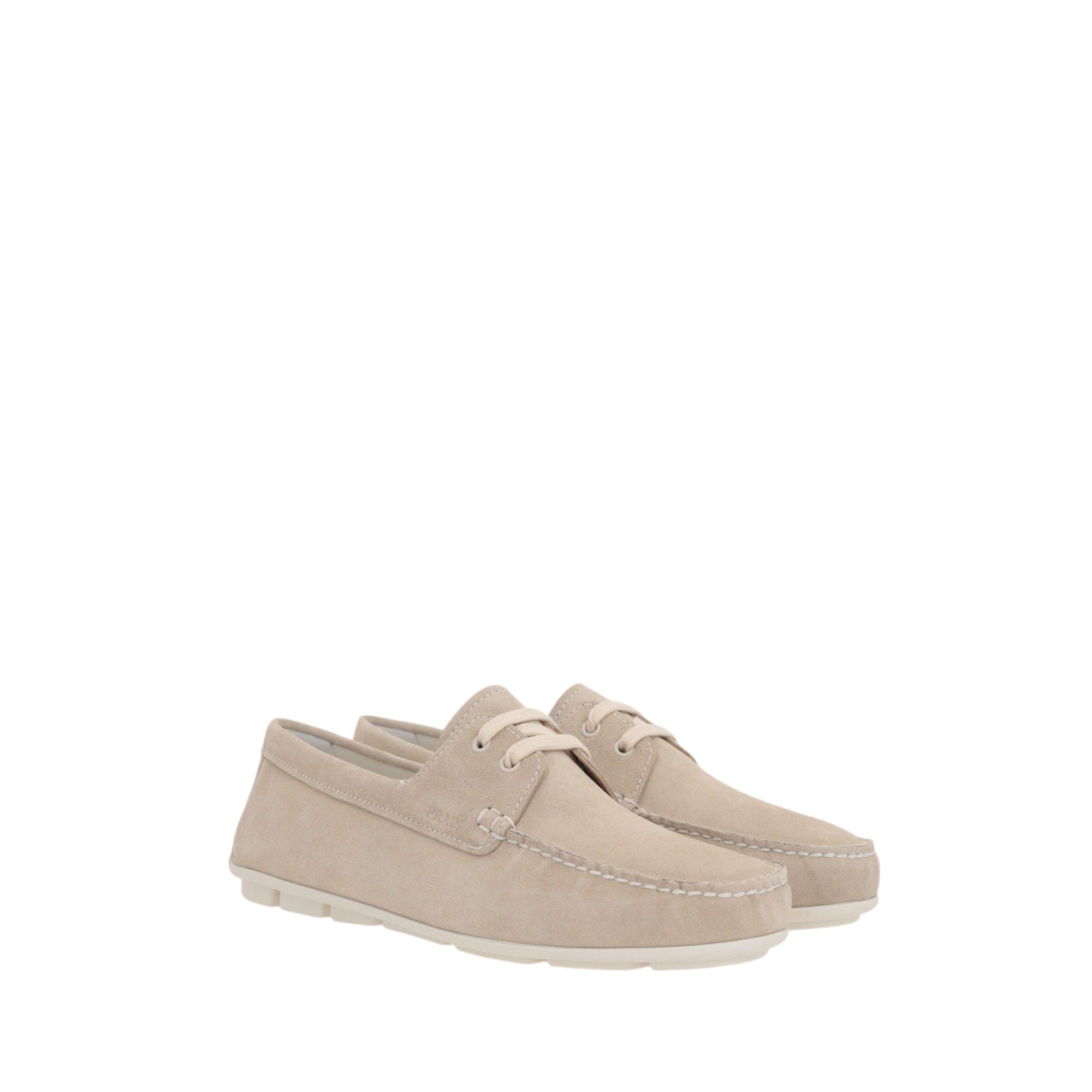 Suede Boat Shoes-PRADA-JOHN JULIA