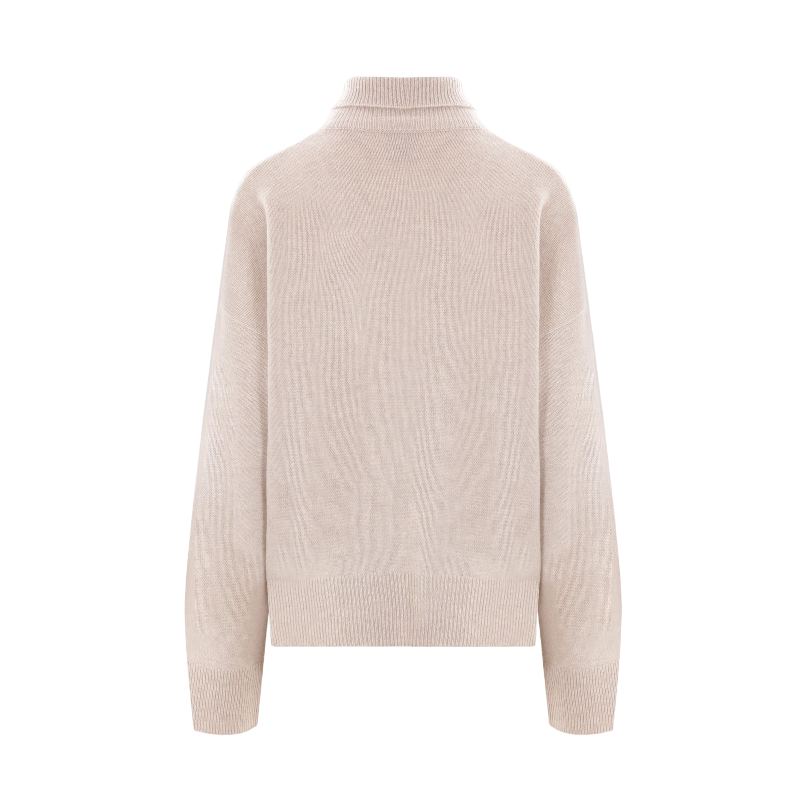 Suede Cashmere Turtleneck-LE KASHA-JOHN JULIA