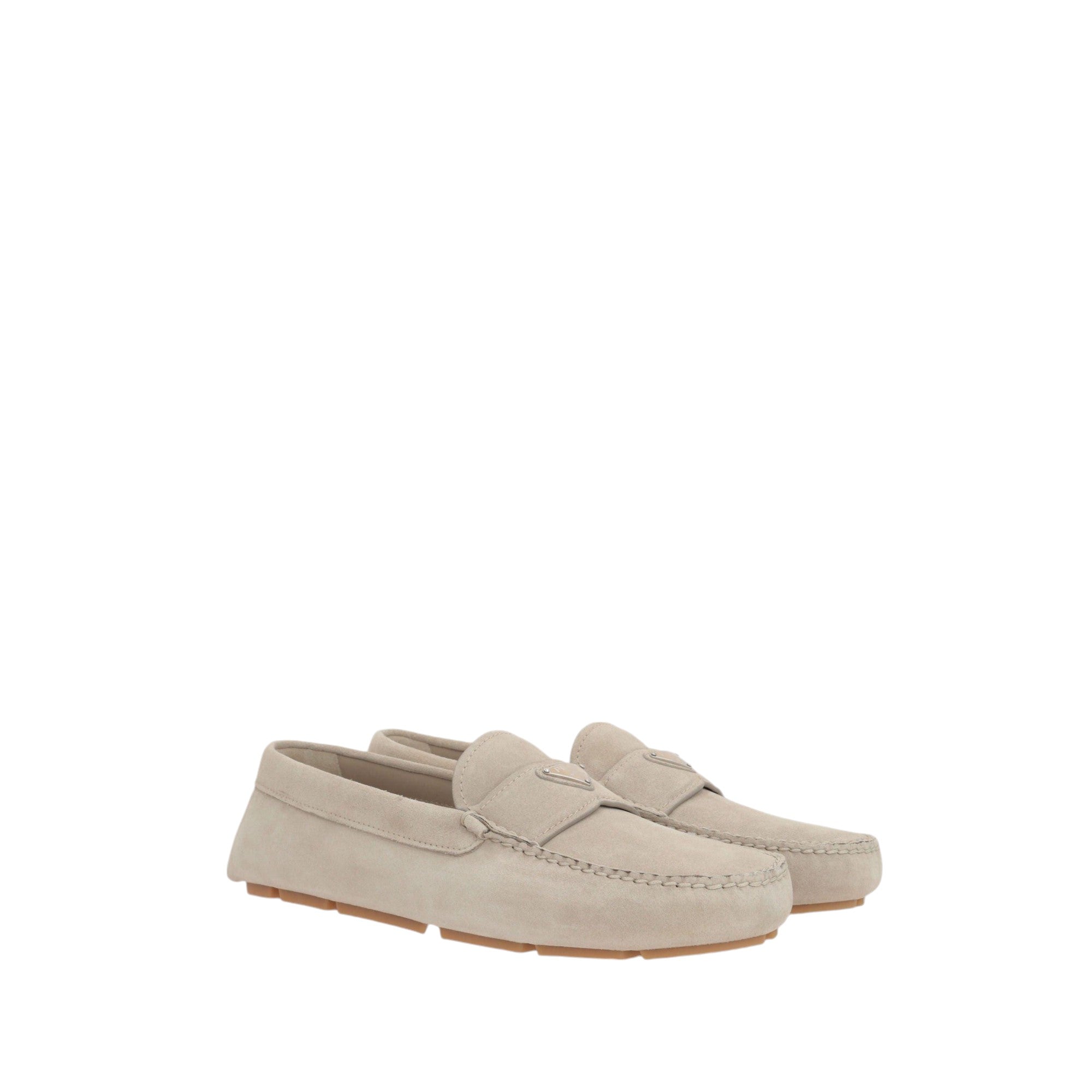 Suede Driving Loafers-PRADA-JOHN JULIA