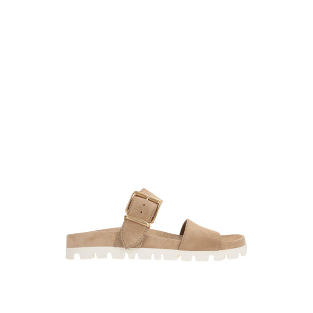 Suede Flat Sandals-MIU MIU-JOHN JULIA