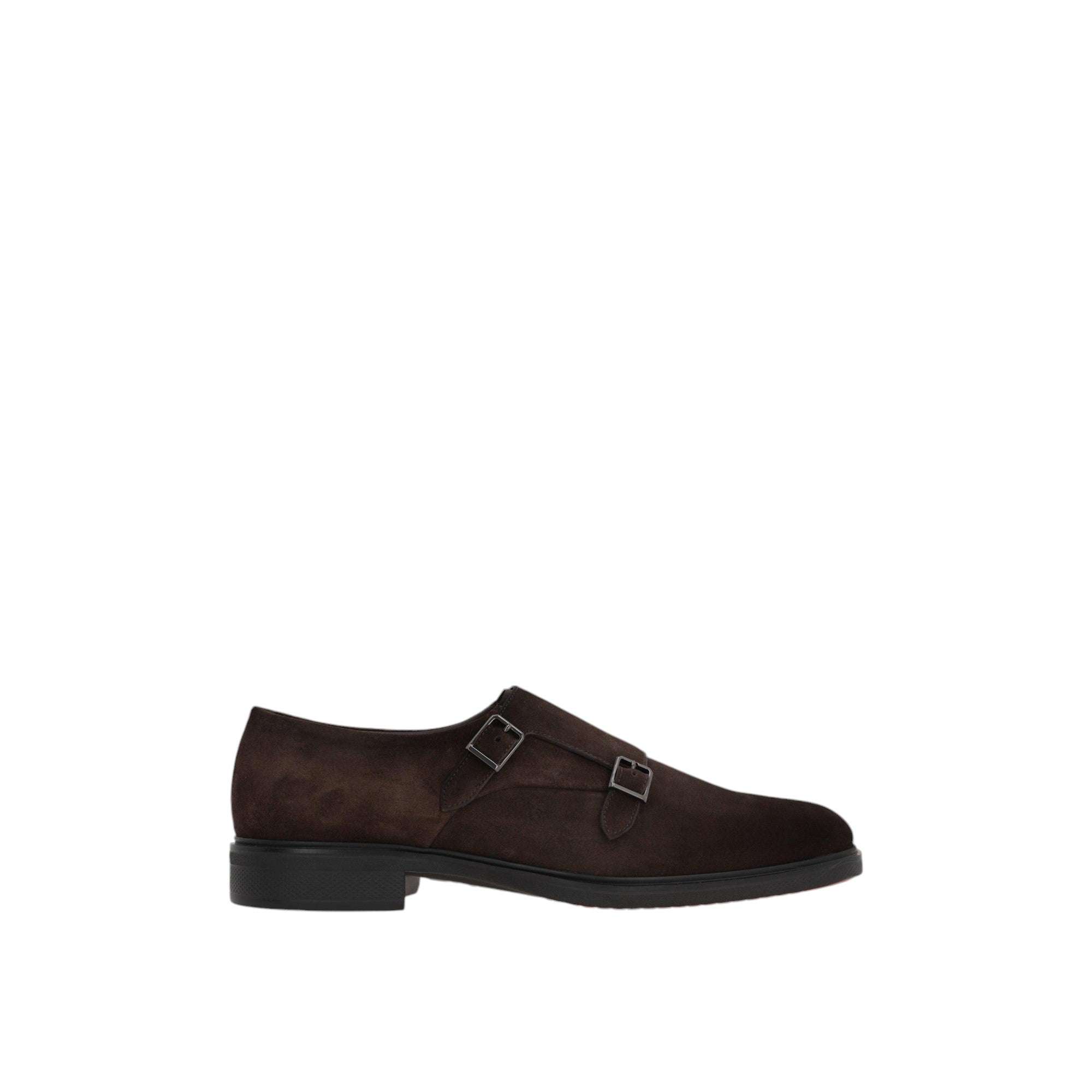 Suede Monk-strap Shoes-SANTONI-JOHN JULIA