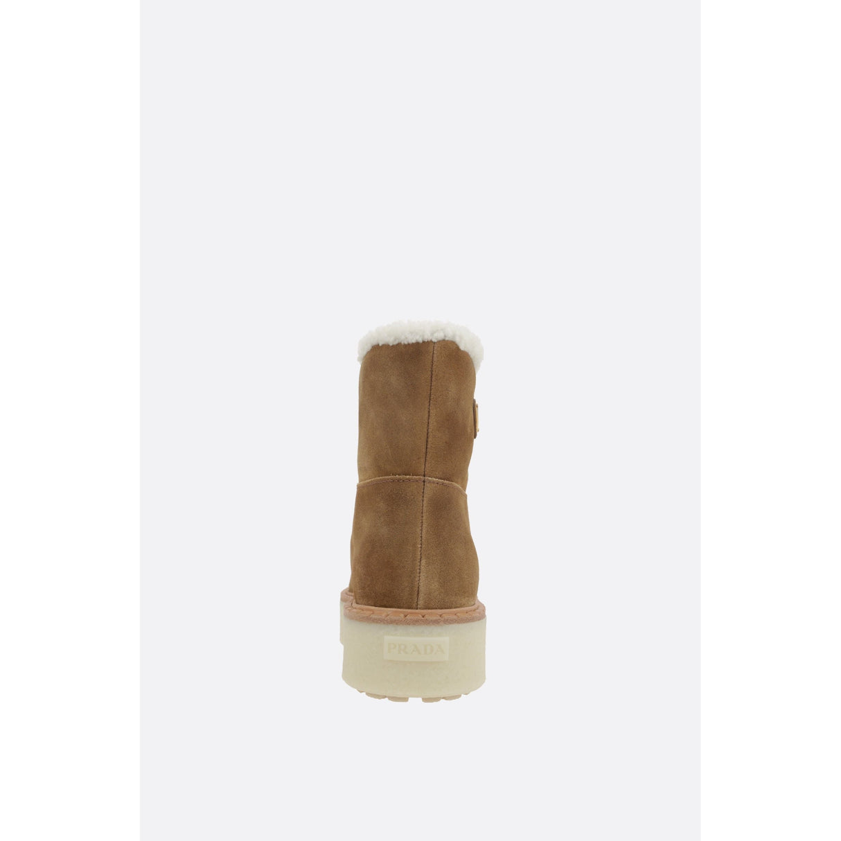 Suede Shearling Flatform Boots-PRADA-JOHN JULIA