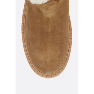 Suede Shearling Flatform Boots-PRADA-JOHN JULIA