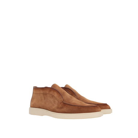 Suede Slip-on Ankle Boots-SANTONI-JOHN JULIA