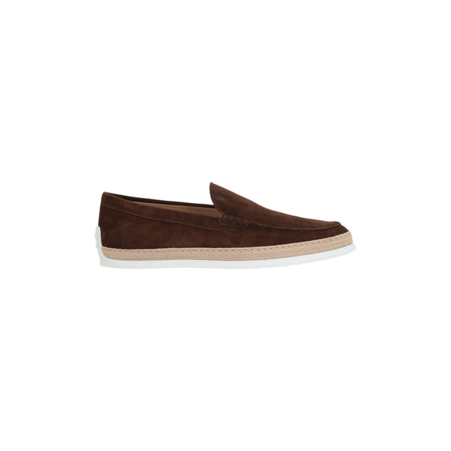 Suede Slip-on Loafers-TOD'S-JOHN JULIA