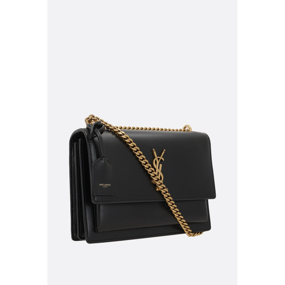 Sunset Medium Smooth Leather Shoulder Bag-SAINT LAURENT-JOHN JULIA