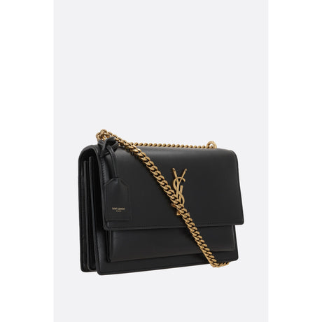 Sunset Medium Smooth Leather Shoulder Bag-SAINT LAURENT-JOHN JULIA