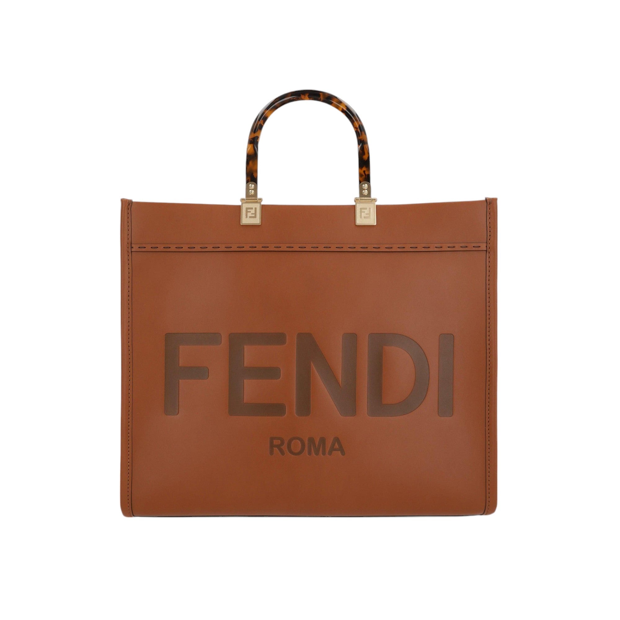 Sunshine Medium Smooth Leather Tote Bag-FENDI-JOHN JULIA