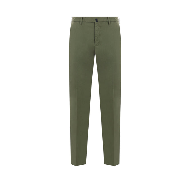 Sustainable Stretch Cotton Slim-fit Pants-INCOTEX-JOHN JULIA