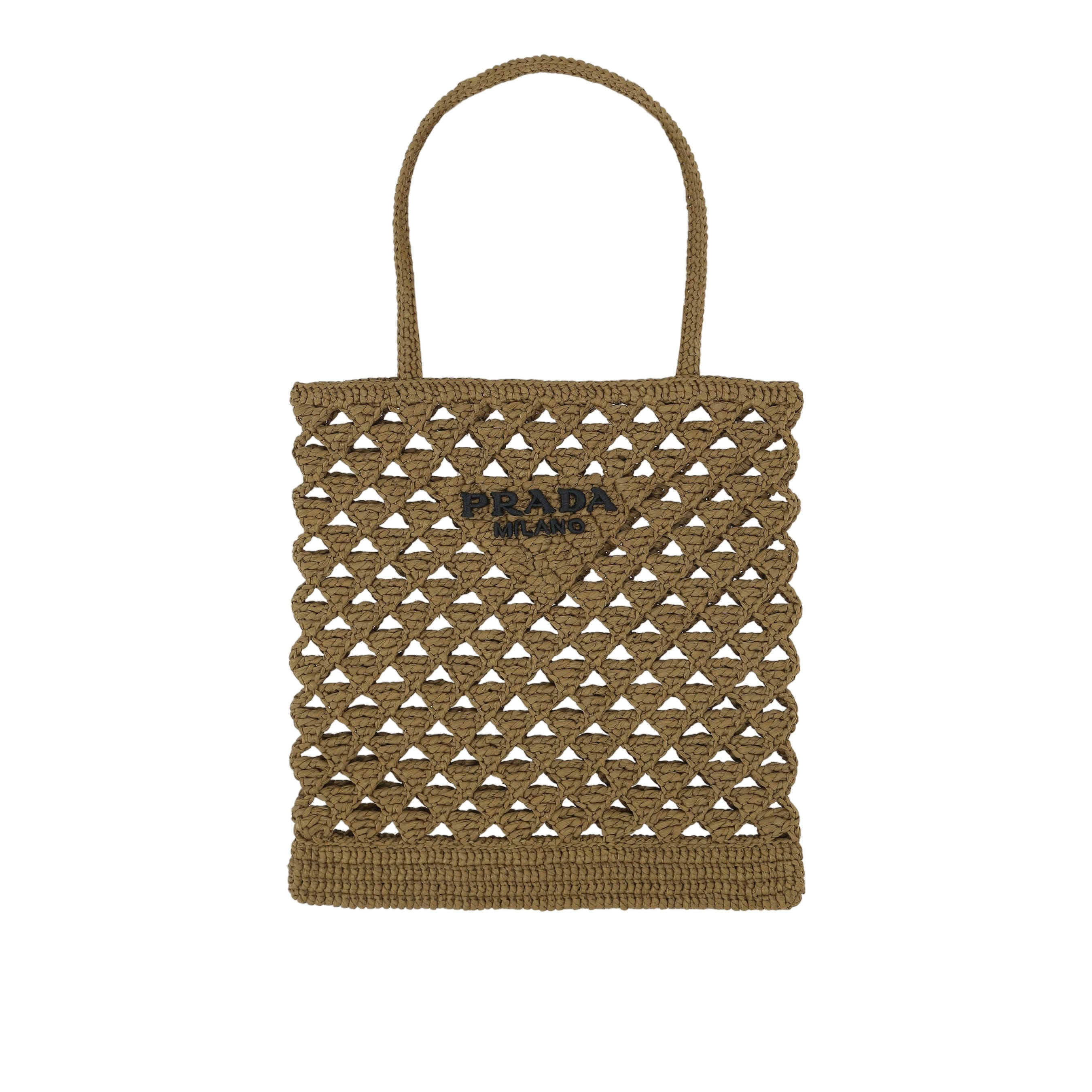 Synthetic Raffia Shopping Bag-PRADA-JOHN JULIA