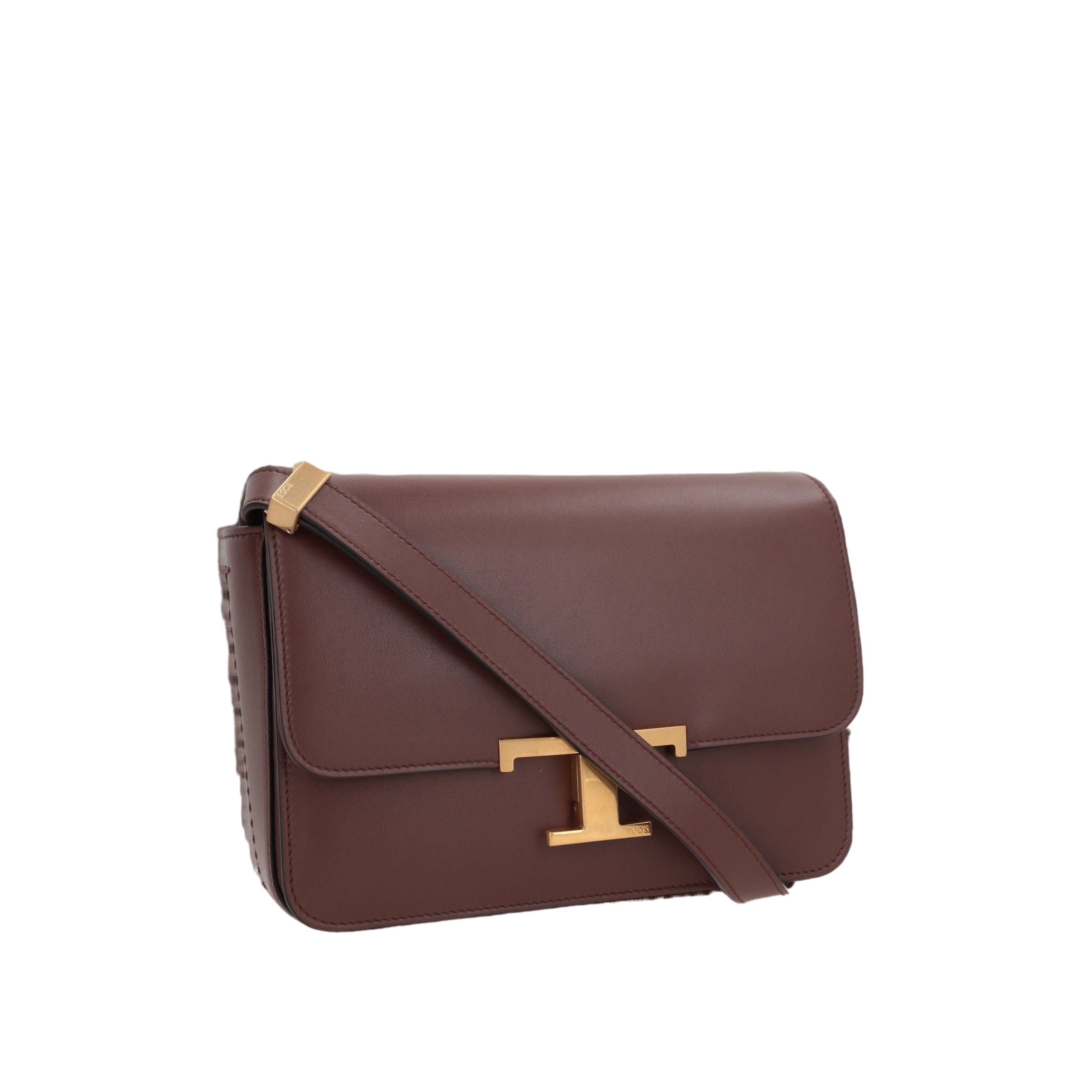 T Timeless Smooth Leather Shoulder Bag-TOD'S-JOHN JULIA