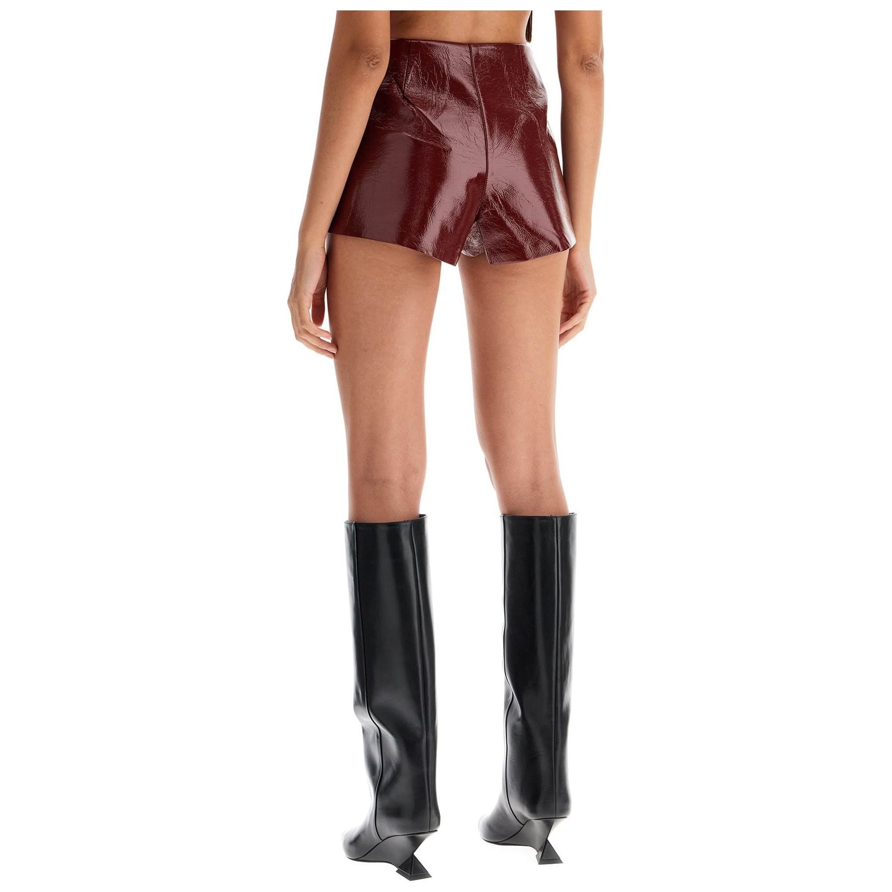 Polly Faux Leather Effect Hot Pants