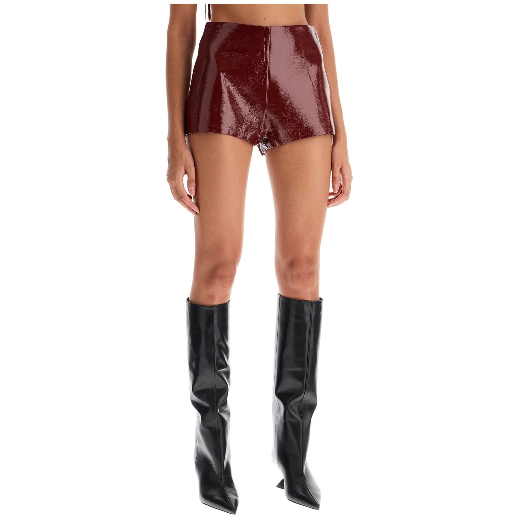 Polly Faux Leather Effect Hot Pants