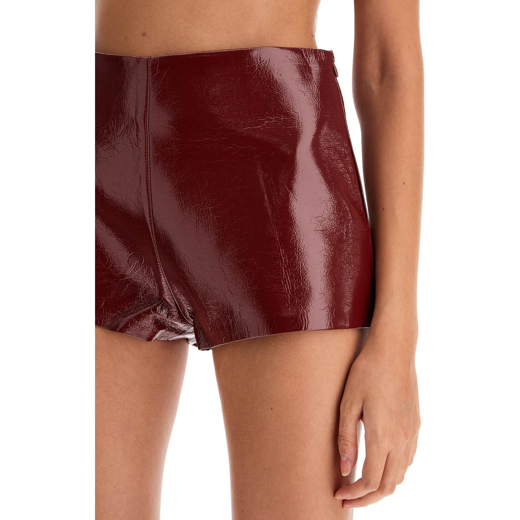 Polly Faux Leather Effect Hot Pants