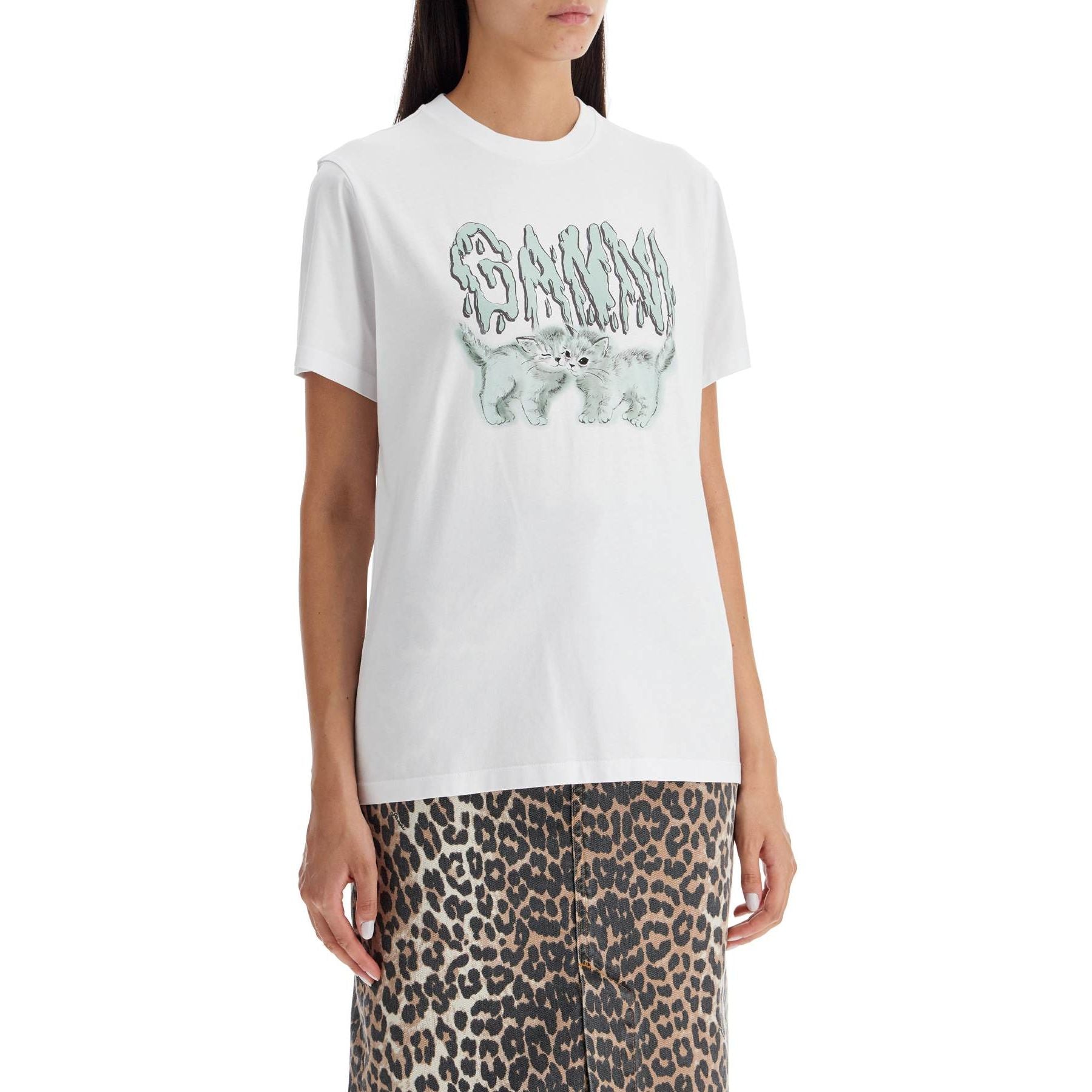 Organic Cotton Love Cats Relaxed Fit T-Shirt