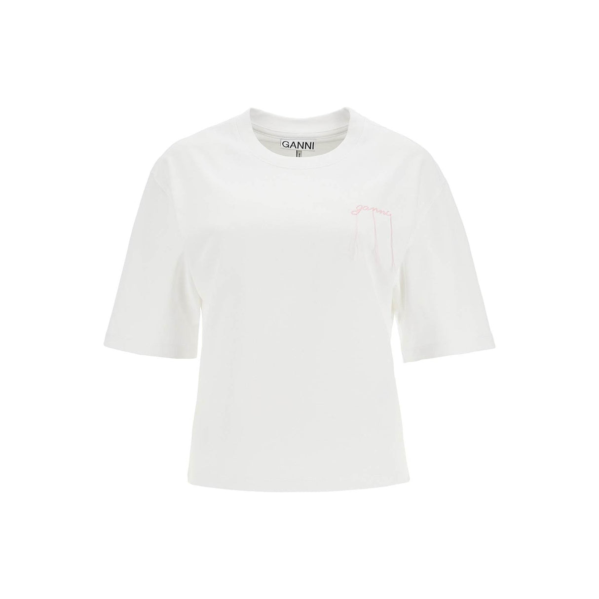 T-shirt With Frayed Embroidery