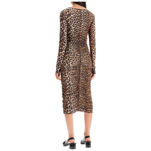 Leopard Print Midi Dress