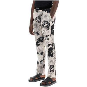 Pajama Pants In Floral Silk