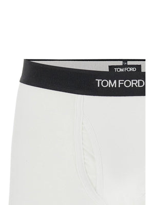 Cotton Bi-pack Boxer Briefs With Logo Band